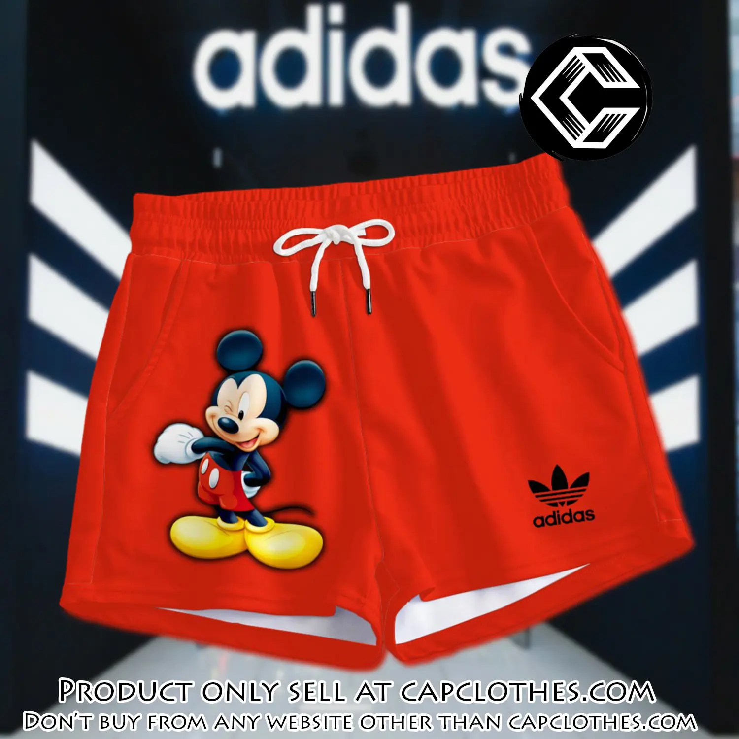 Premium mickey mouse in adidas women shorts lady beach shorts wms1082 cc1929231